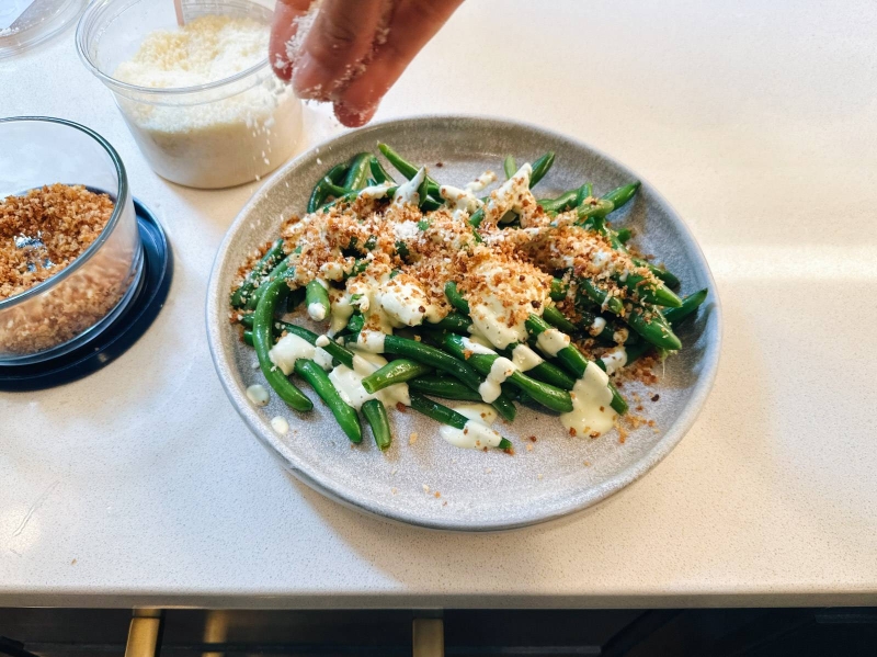 Avocado Caesar Green Beans