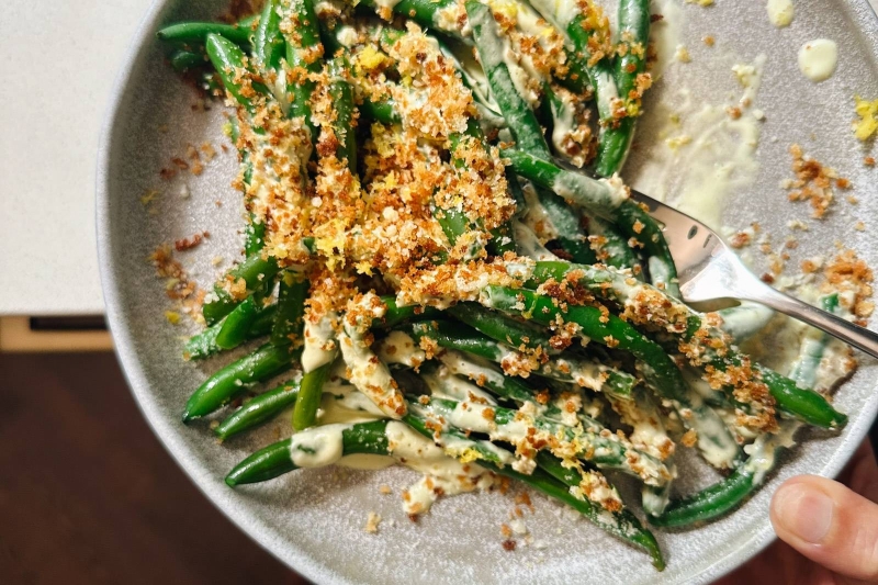 Avocado Caesar Green Beans