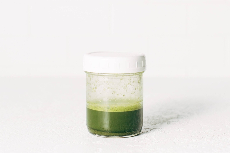Blueberry Matcha Latte