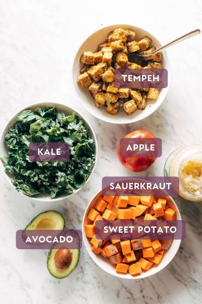 Fall Favorite Maple-Mustard Tempeh Bowls