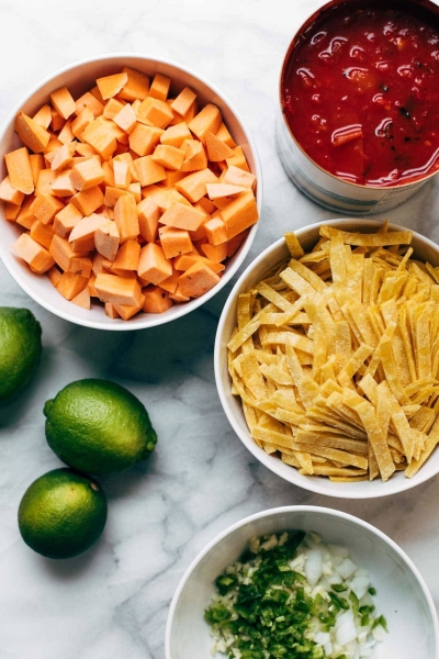 Instant Pot Sweet Potato Tortilla Soup