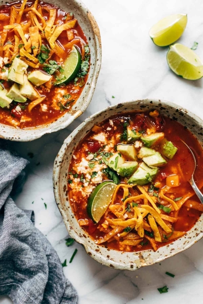 Instant Pot Sweet Potato Tortilla Soup
