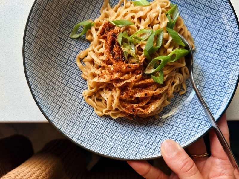 Shortcut Sesame Butter Noodles