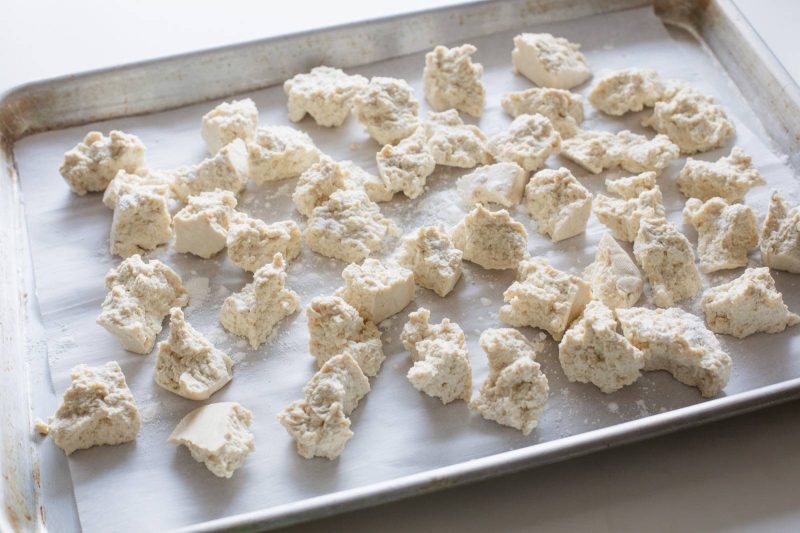 Sticky Gochujang Tofu with Herbs and Peanuts